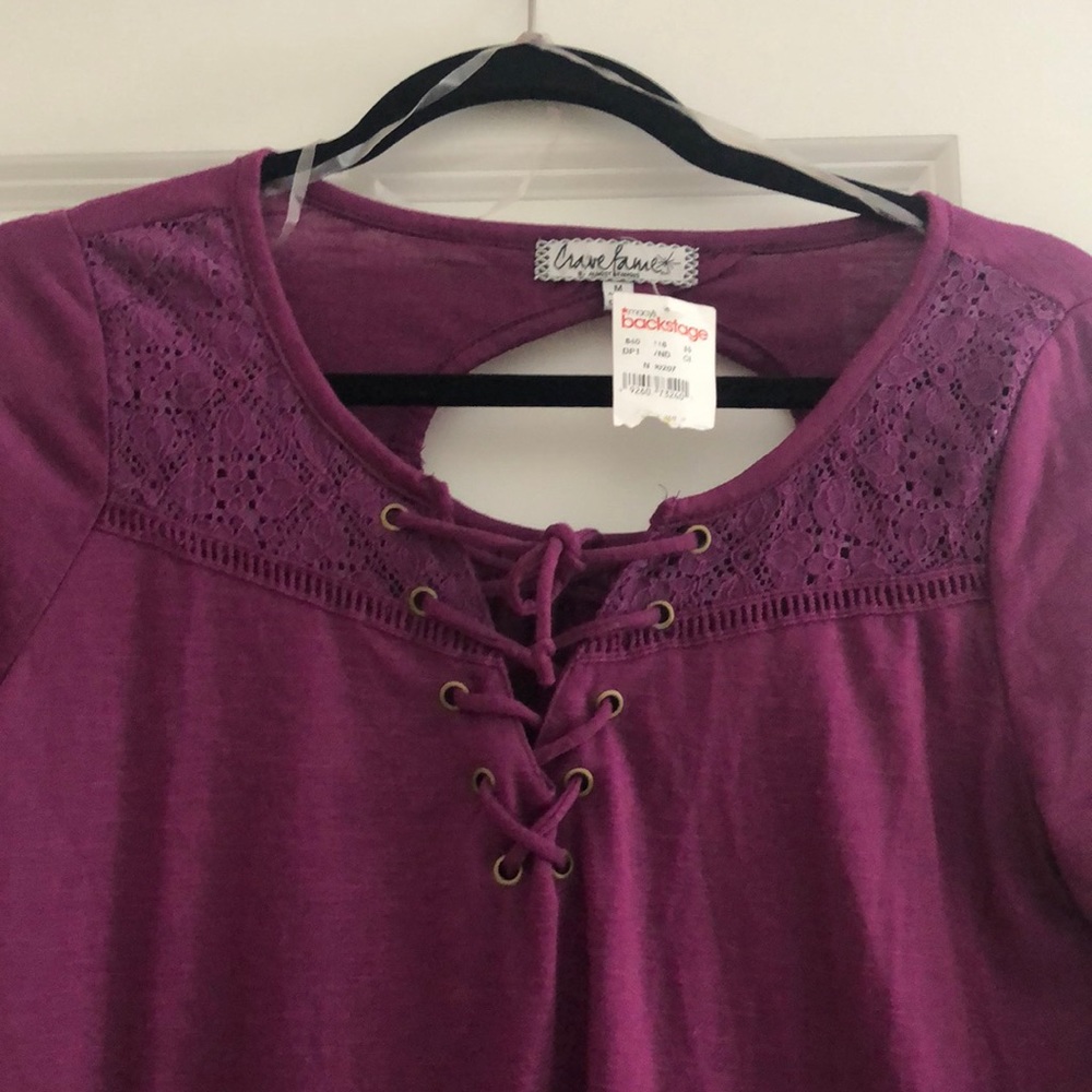 Never worn cute purple top